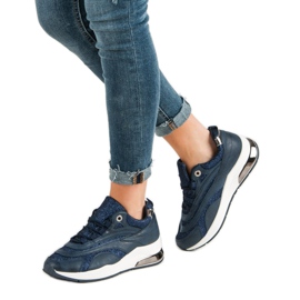 Baskets à la mode bleu marine 1
