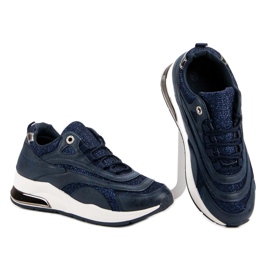 Baskets à la mode bleu marine 2