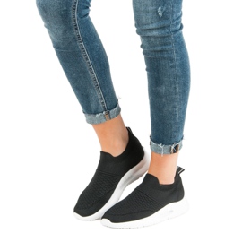 Chaussures de sport textiles noir 1