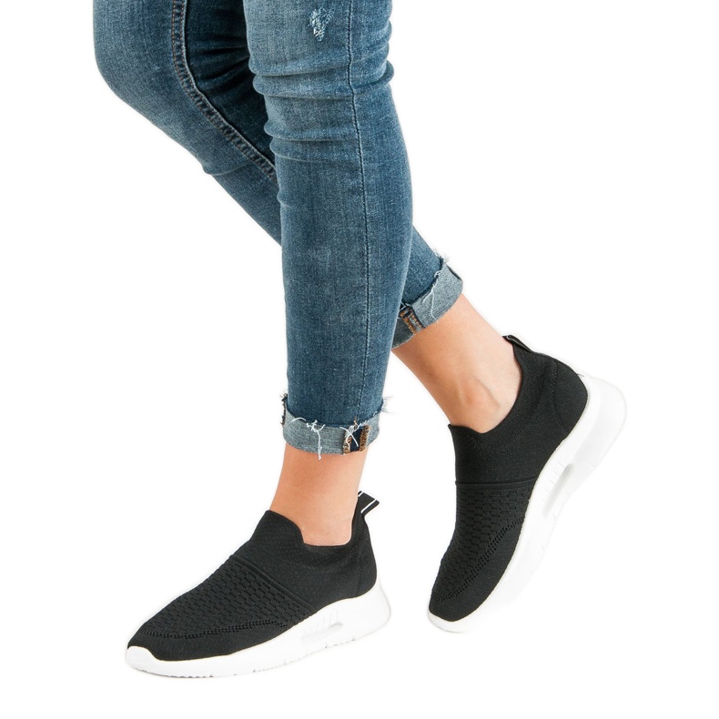 Chaussures de sport textiles le noir 2