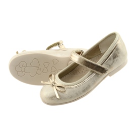 Ballerines à nœud American Club GC18 brun jaune 4