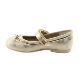 Ballerines à nœud American Club GC18 brun jaune 2