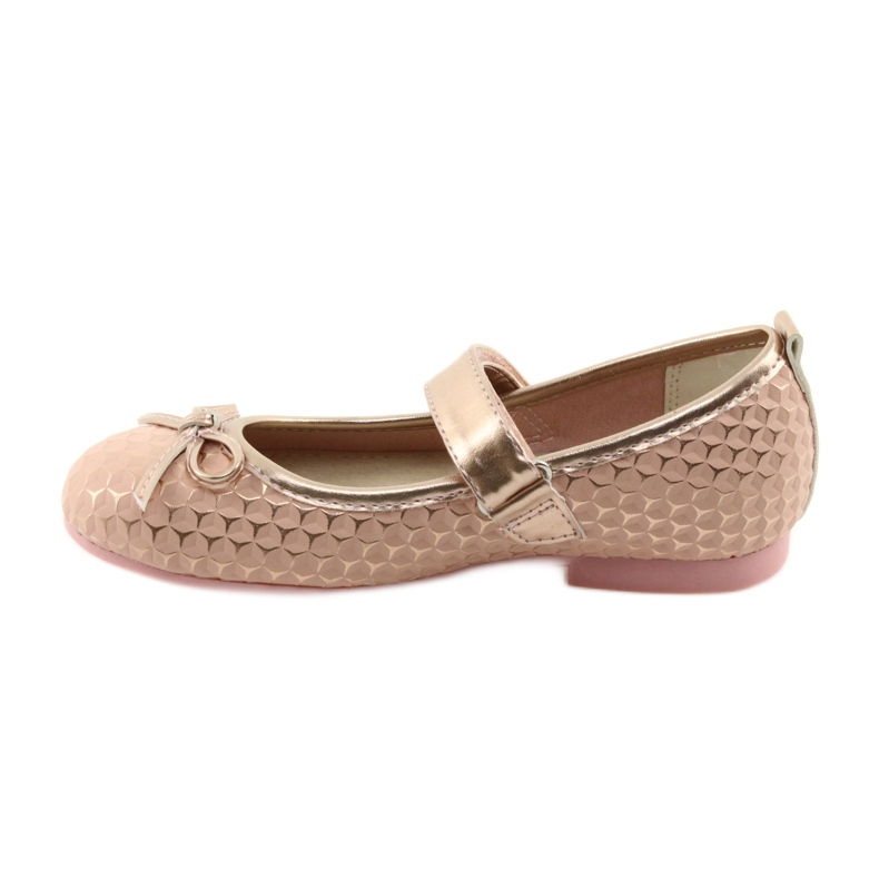 Ballerines filles arc American Club GC16 jaune rose 2