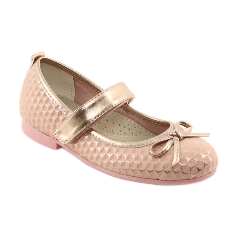 Ballerines filles arc American Club GC16 jaune rose 1