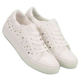 J. Star Baskets basses avec étoiles blanc 2