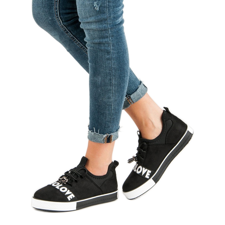 Bestelle Chaussures de sport à enfiler Love le noir 2