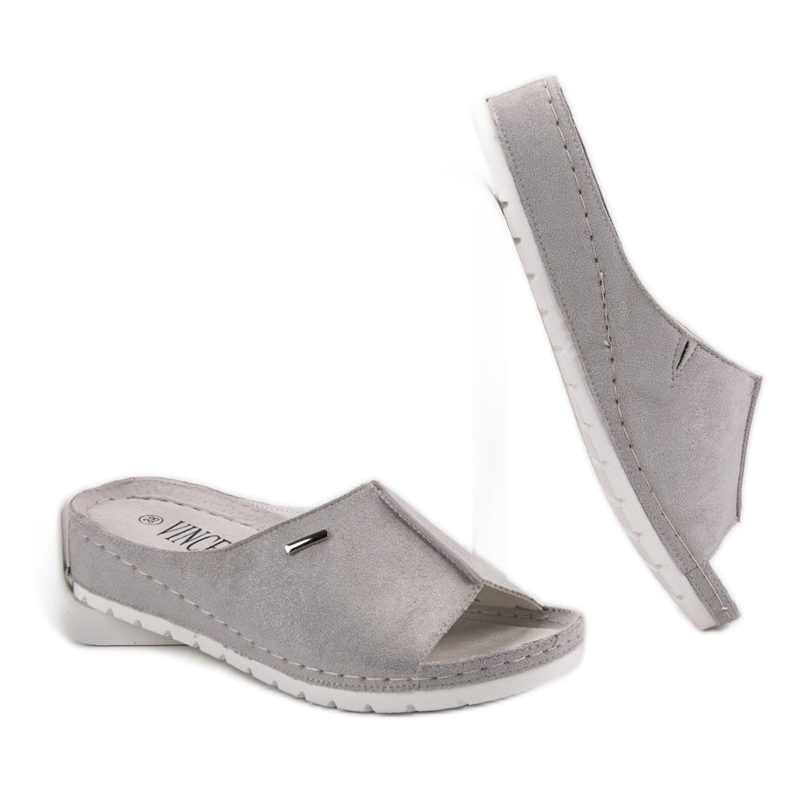 Chaussons confortables VINCEZA gris 1