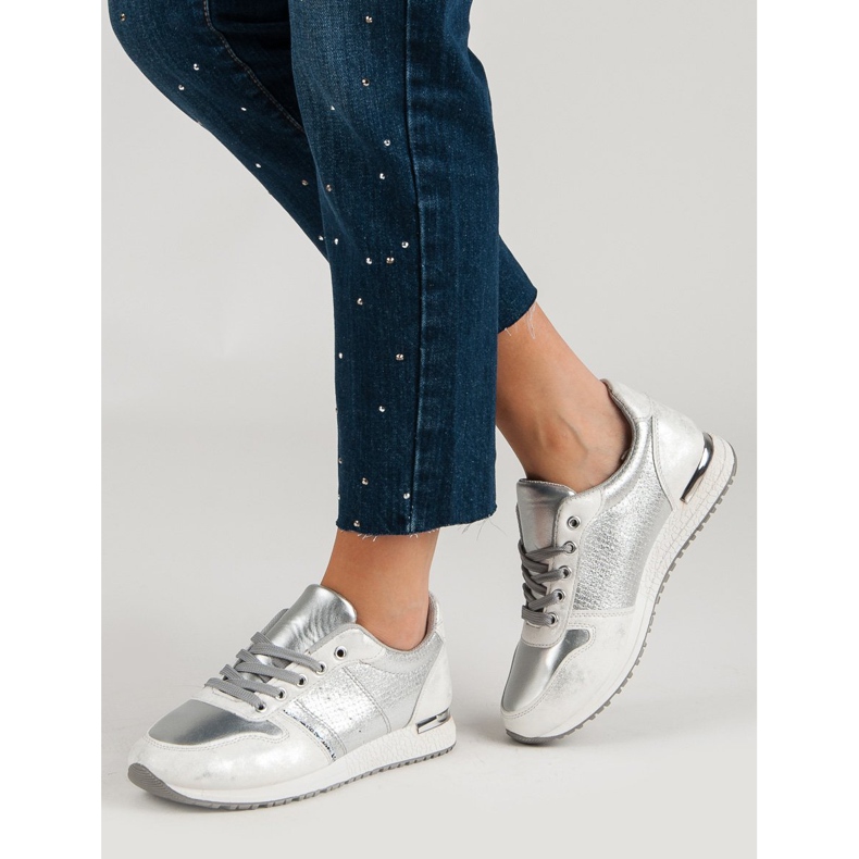 Jumex Chaussures de sport argentées gris 2