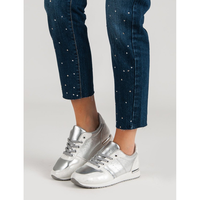 Jumex Chaussures de sport argentées gris 1