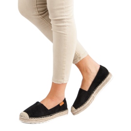 Espadrilles En Daim Noir 2