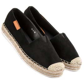 Espadrilles En Daim Noir le noir 6