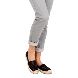 Espadrilles ajourées noires 68-130 Noir le noir 1