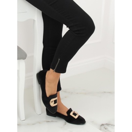 Mocassins en velours noir F1048 Noir II-GAT 1