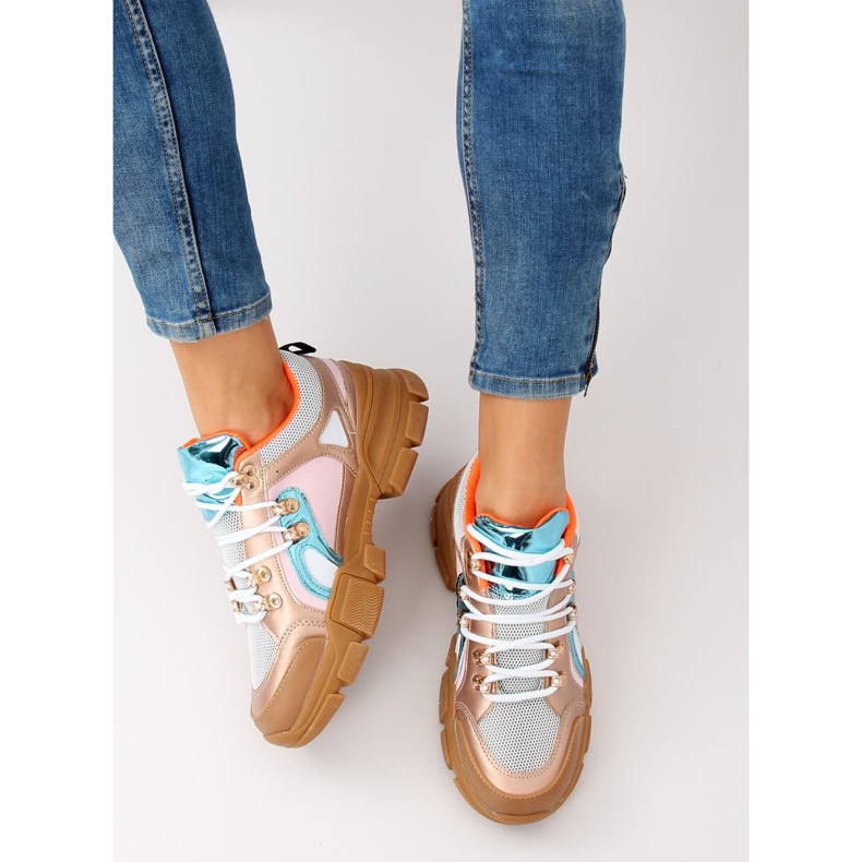 Baskets multicolores 2974 Champagne 1