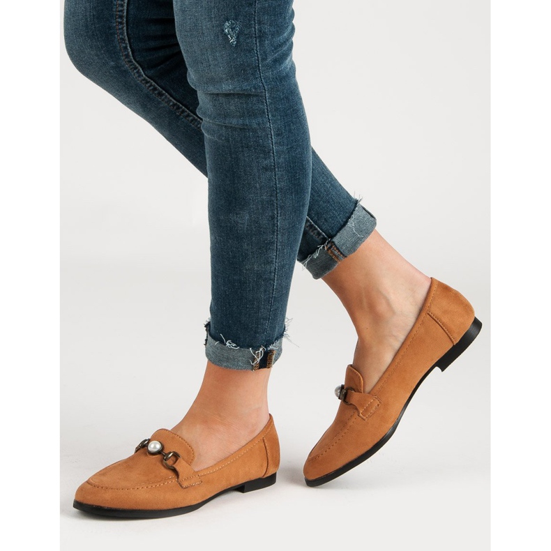 Mocassins camel brun 2