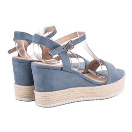 Seastar Sandales compensées confortables bleu 5
