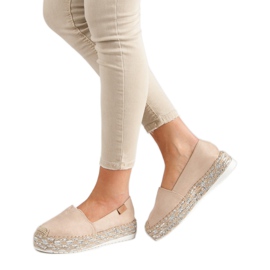 Forever Folie Espadrilles Beiges Sur La Plateforme 2 Forever Folie Espadrilles Beiges Sur La Plateforme 2