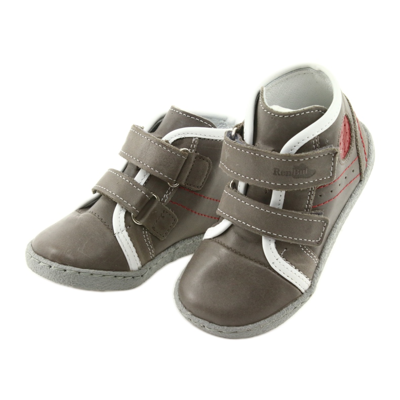 Ren But Garçons en cuir avec velcro 1423 gris Ren mais 3 Ren But Garçons en cuir avec velcro 1423 gris Ren mais 3