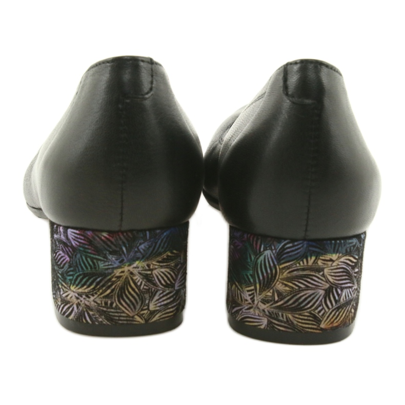 Arka Pompes en cuir pour femmes noires 5627 5