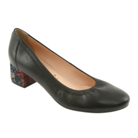 Arka Pompes en cuir pour femmes noires 5627 le noir 1
