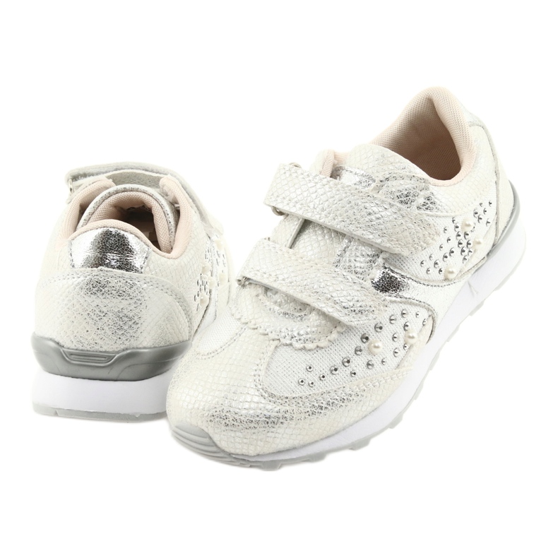Filles sportives American Club ES19 argent blanche gris 4