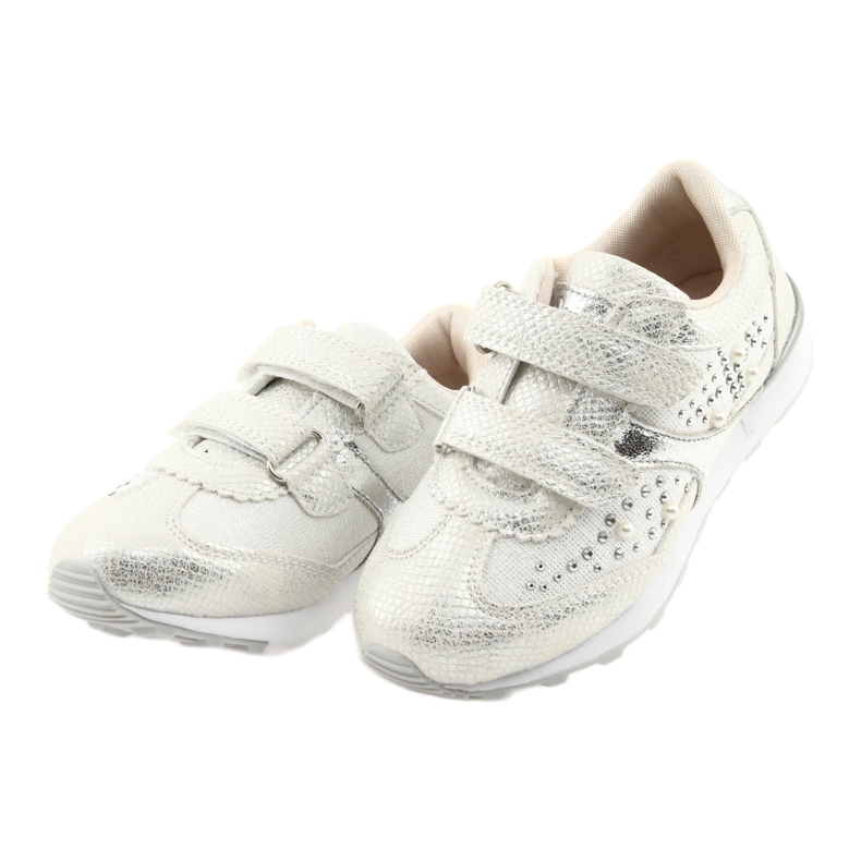 Filles sportives American Club ES19 argent blanc gris 3