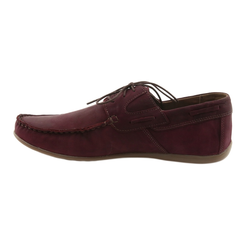 Mocassins lacés Riko 684 bordeaux multicolore 2