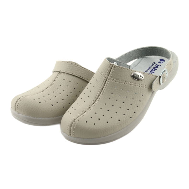 Chaussons avec une ceinture Inblu AE04 beige 3