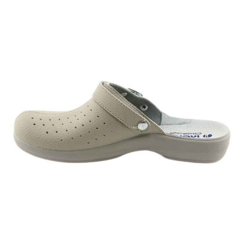 Chaussons avec une ceinture Inblu AE04 beige 2