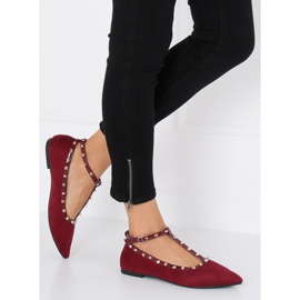 Ballerines rouges bordeaux 127-13 Dk Red 5