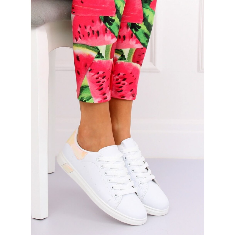 Baskets Holographiques Blanches BL147NEW Champagne 2