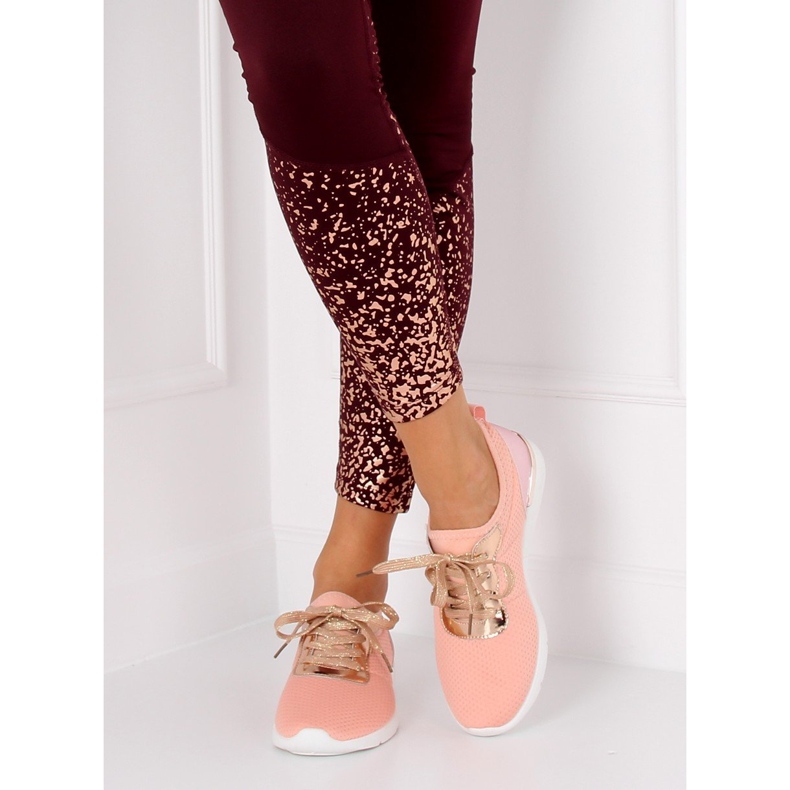 Chaussures de sport roses T511 Champagne 1