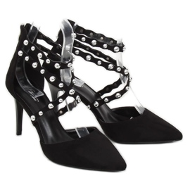 Noir B-50 Clous noirs avec clous 1