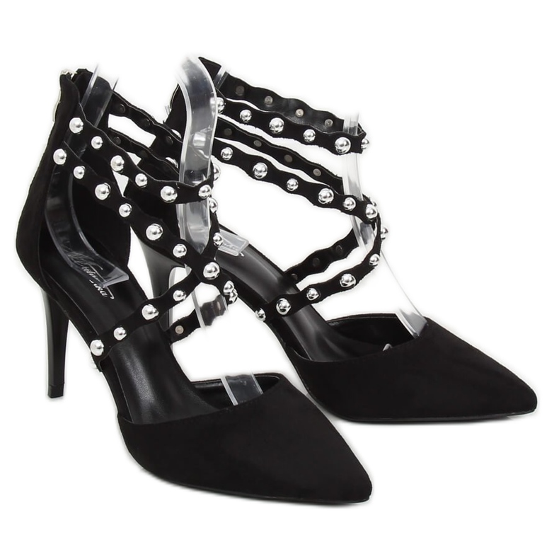 Noir B-50 Clous noirs avec clous le noir 1