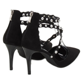 Noir B-50 Clous noirs avec clous le noir 3
