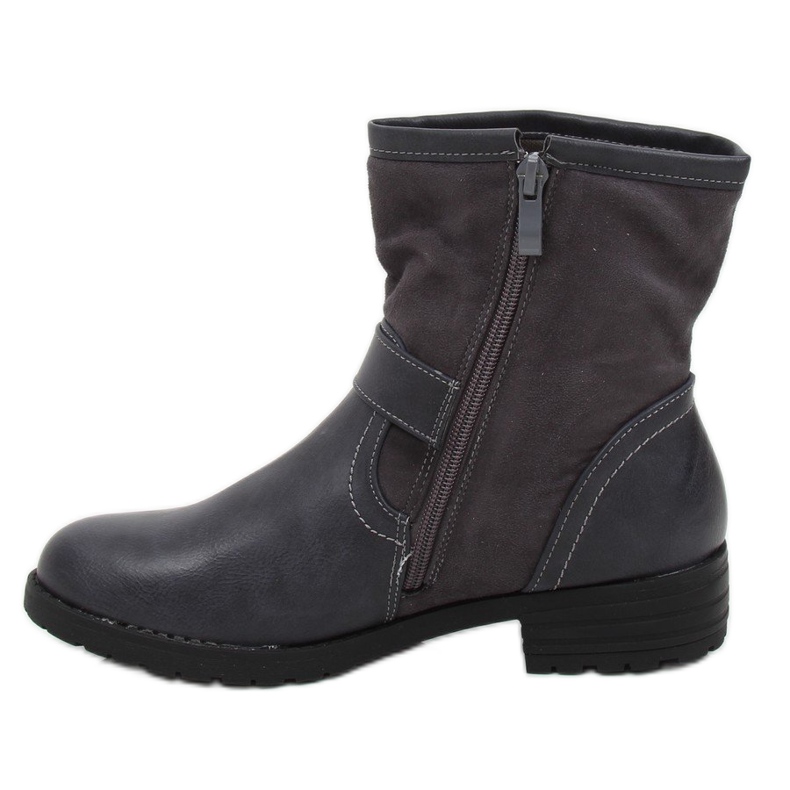 Gris Bottes femme grises 88858 Gris 1