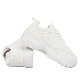 Blanc LL1713 Chaussures de sport blanches 2 Blanc LL1713 Chaussures de sport blanches 2