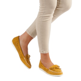 Seastar Mocassins Ajourés Moutarde jaune 3