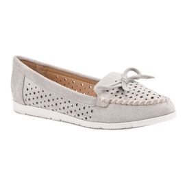 Seastar Mocassins ajourés gris 1 Seastar Mocassins ajourés gris 1