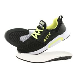 Bartek 55110 Chaussures de sport à enfiler noires jaune 5