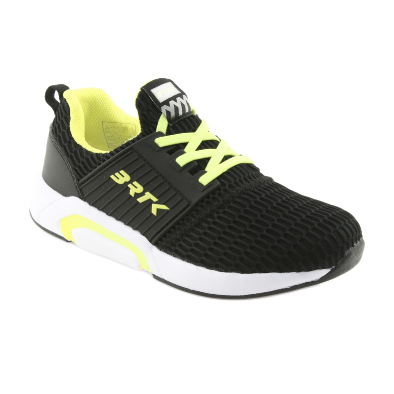 Bartek 55110 Chaussures de sport à enfiler noires le noir jaune 1