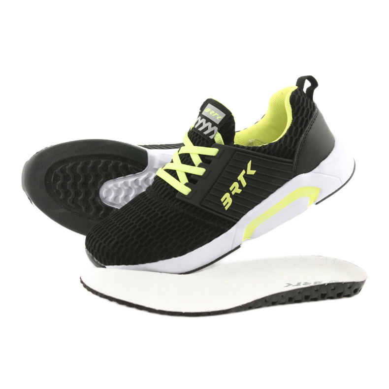 Bartek 58110 Chaussures de sport à enfiler noires le noir jaune 5