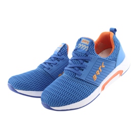 Bartek 58110 Chaussures de sport à enfiler bleues orange 3 Bartek 58110 Chaussures de sport à enfiler bleues orange 3