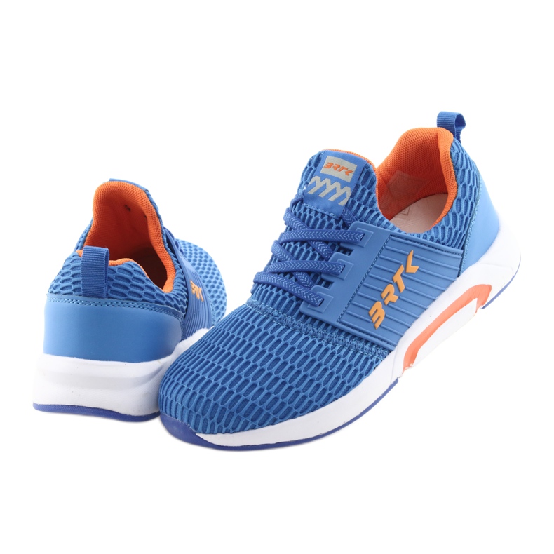 Bartek 55110 Chaussures de sport à enfiler bleues orange 4 Bartek 55110 Chaussures de sport à enfiler bleues orange 4