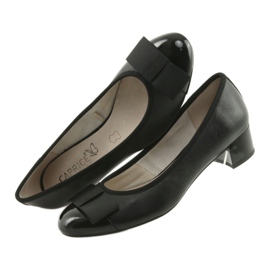 Escarpins pour femmes avec un nœud Caprice 22307 le noir 6