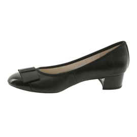 Escarpins pour femmes avec un nœud Caprice 22307 le noir 3