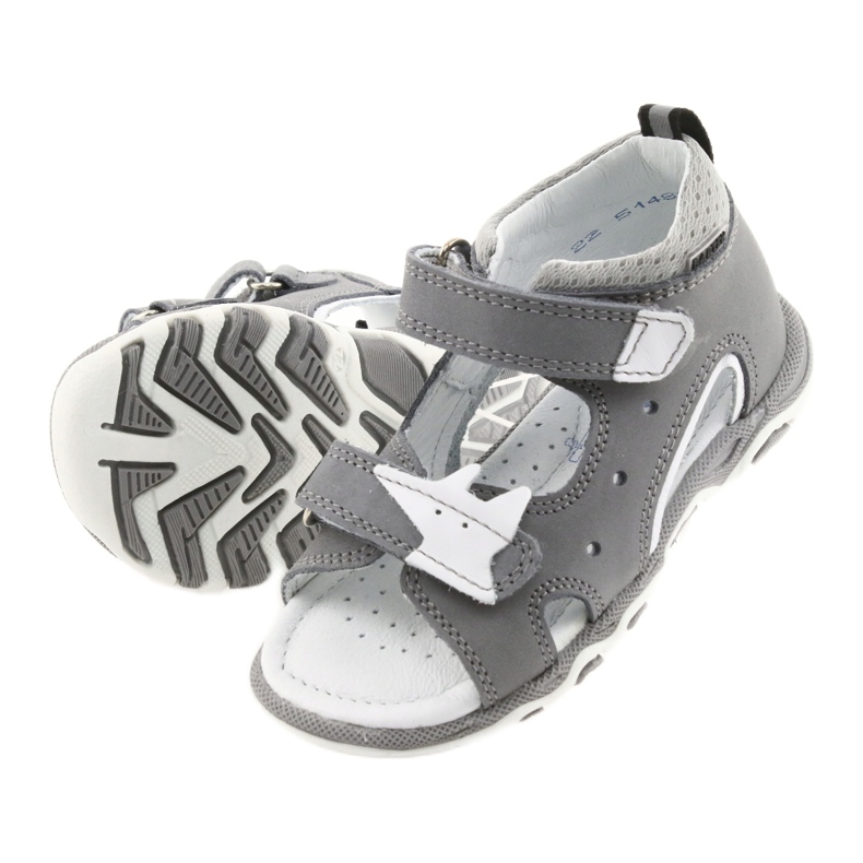 Sandales garçons navets Bartek 51489 gris blanche 5