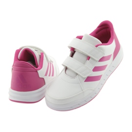 Chaussures Adidas AltaSport CF K Jr D96828 blanche rose 4