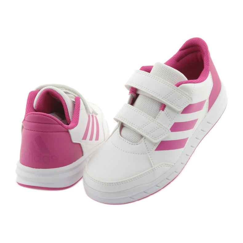 Chaussures Adidas AltaSport CF K Jr D96828 blanc rose 4