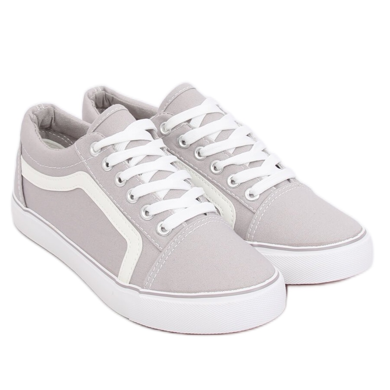 Gris Baskets femme grises BL117P Gris 1